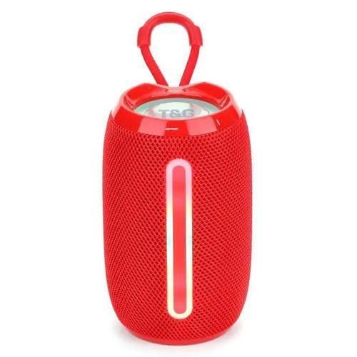 Портативна Bluetooth-колонка TG653 USB з ремінцем, потужна переносна акустична колонка. Колір: червоний 00017234 фото