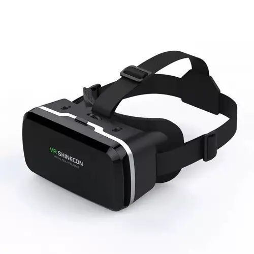 Очки 3D виртуальной реальности ТРМ VR SHINECON c пультом и поддержкой экранов от от 4 до 6 дюймов Черный 00024342 фото