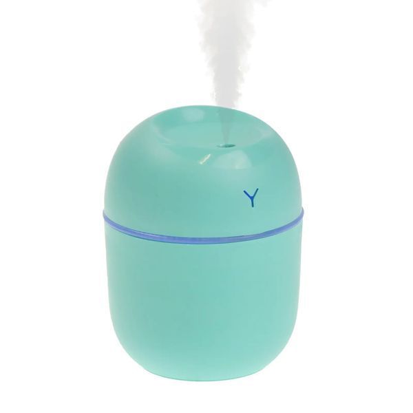 Бірюзовий ультразвуковой мини увлажнитель воздуха USB Humidifier с подсветкой 00018608 фото