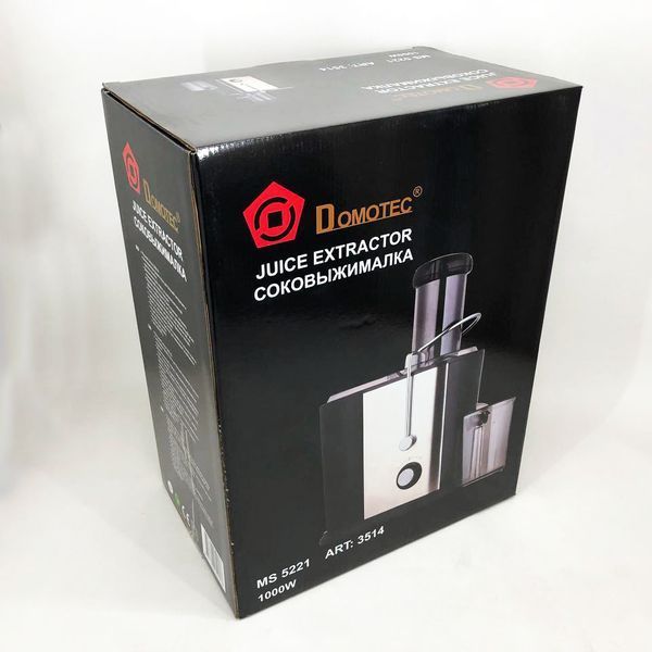 Соковыжималка Domotec MS-5221 1000 W, соковыжималка универсальная соковыжималка электро на стакан 00018965 фото