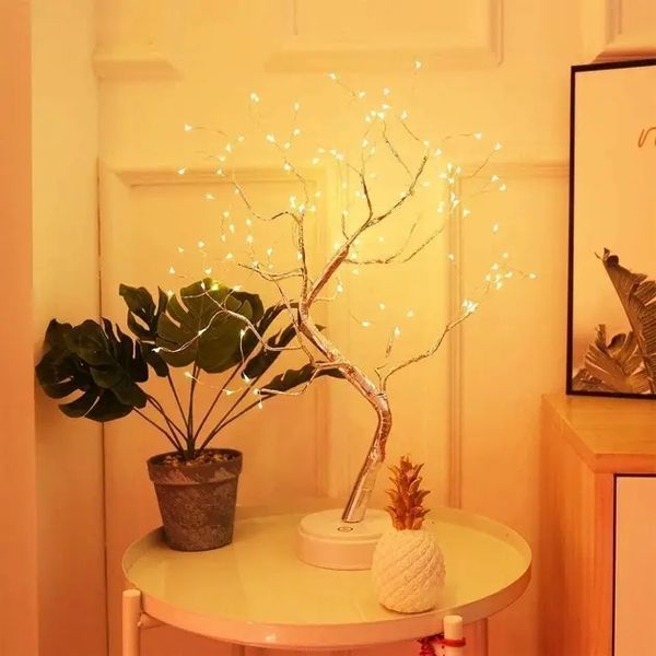 Настольный cветильник DIY Auelife 108 Led дерево гирлянда Бонсай Auelife Теплый свет 00024443 фото