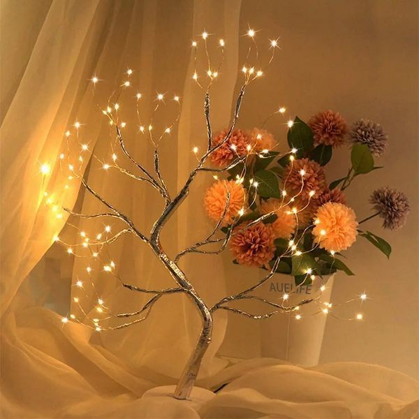 Настольный cветильник DIY Auelife 108 Led дерево гирлянда Бонсай Auelife Теплый свет 00024443 фото