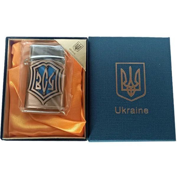 Зажигалка газовая ЗСУ Подарочная коробка, Острое пламя HL-4112-4, Зажигалка с турбонаддувом. Цвет: бронза 00023023 фото