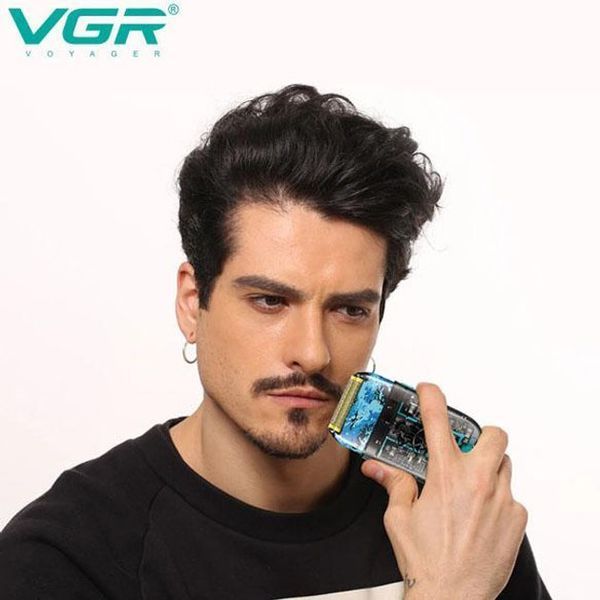 Аккумуляторная мужская электробритва VGR V-352 для бритья бороды и усов шейвер для идеальной гладкости 00014492 фото