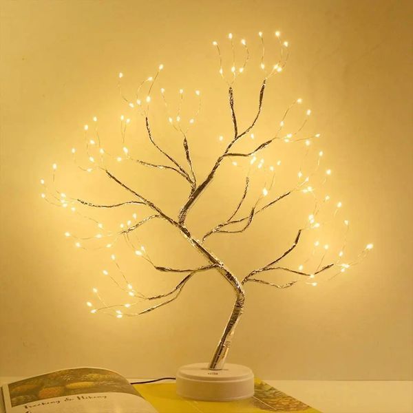 Настольный cветильник DIY Auelife 108 Led дерево гирлянда Бонсай Auelife Теплый свет 00024443 фото