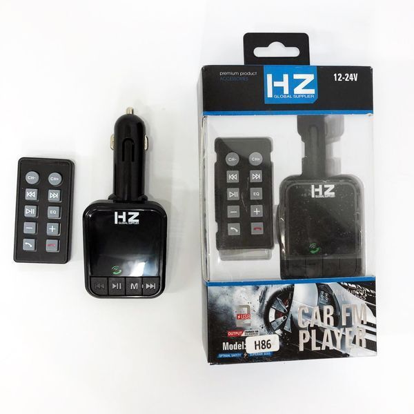 Трансмітер/модулятор H86BT, FM модулятор з bluetooth, FM трансмітер в машину, Якісний фм модулятор 00016808 фото