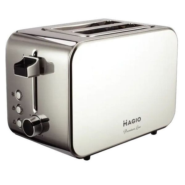 Тостер Magio MG-284 715 Вт, тостер для 2 гренок, электрический горизонтальный тостер, универсальный тостер 00018892 фото