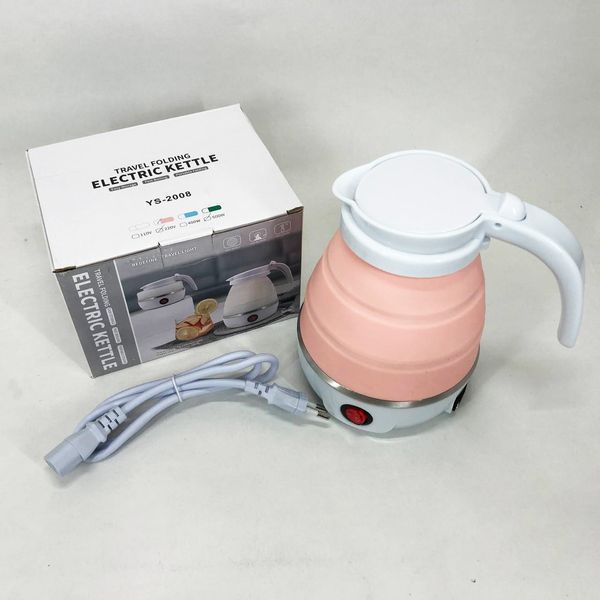 Электрочайник складной Travel Folding 600ml. Цвет: розовый 00020246 фото