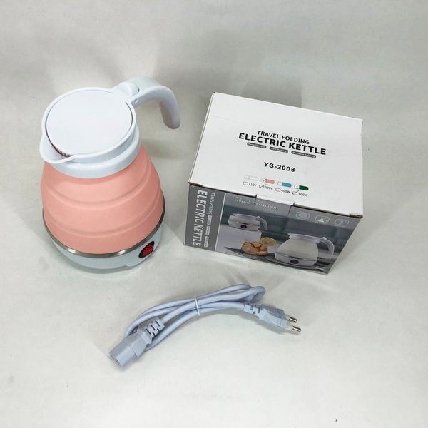 Электрочайник складной Travel Folding 600ml. Цвет: розовый 00020246 фото