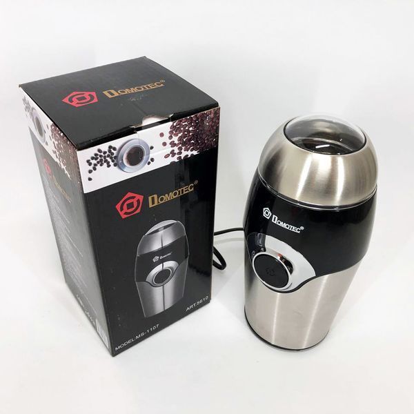Кофемолка DOMOTEC MS-1107, электрическая кофемолка для турки, портативная кофемолка, измельчитель кофе 00019930 фото