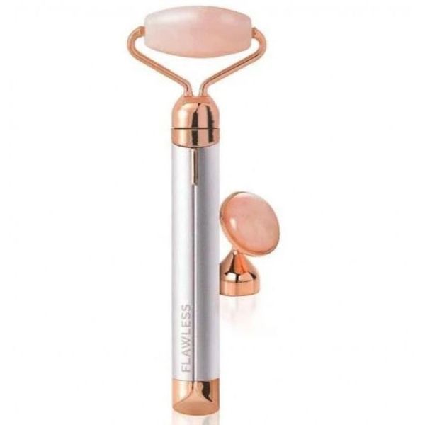 Массажер ролик электрический для лица Facial Roller Massager. Цвет: бежевый 00014448 фото