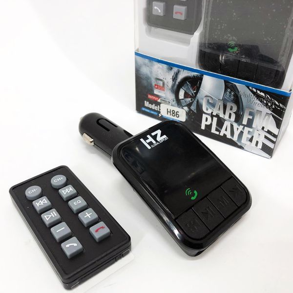 Трансмітер/модулятор H86BT, FM модулятор з bluetooth, FM трансмітер в машину, Якісний фм модулятор 00016808 фото
