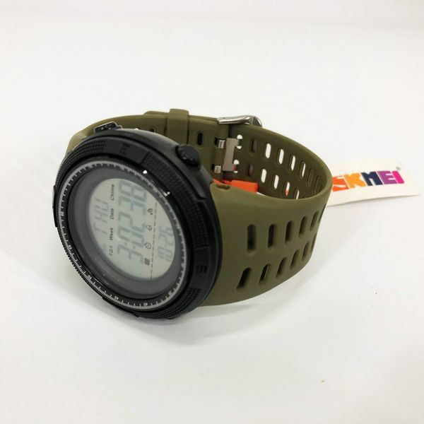 Часы наручные мужские SKMEI 1167AG ARMY GREEN, брендовые мужские часы. Цвет: зеленый 00022135 фото
