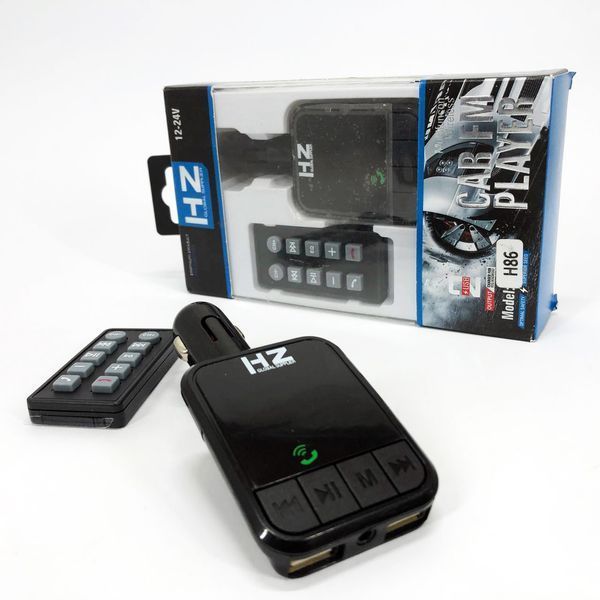Трансмітер/модулятор H86BT, FM модулятор з bluetooth, FM трансмітер в машину, Якісний фм модулятор 00016808 фото
