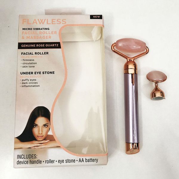 Массажер ролик электрический для лица Facial Roller Massager. Цвет: бежевый 00014448 фото