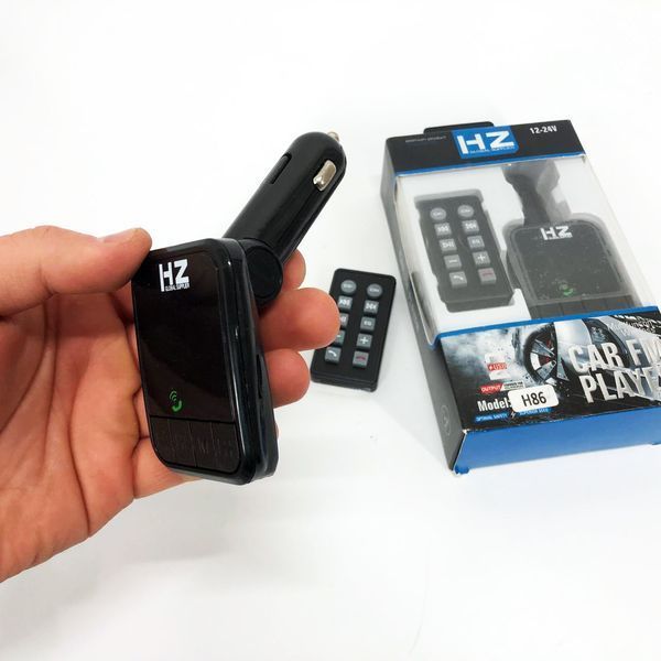 Трансмітер/модулятор H86BT, FM модулятор з bluetooth, FM трансмітер в машину, Якісний фм модулятор 00016808 фото
