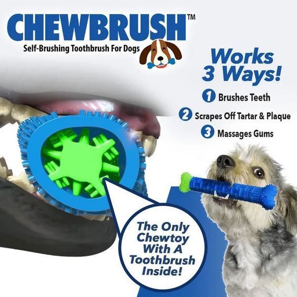 Зубна щітка для собак ChewBrush 00021967 фото