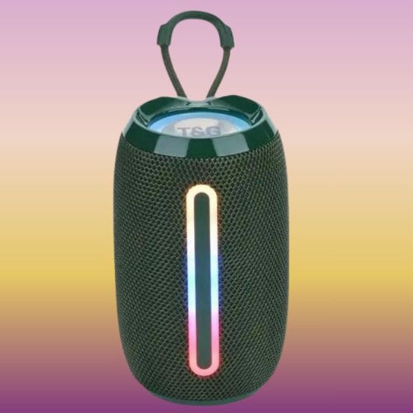Портативная Bluetooth-колонка TG653 USB с ремешком беспроводная колонка портативная мощная. Цвет: зеленый 00017670 фото