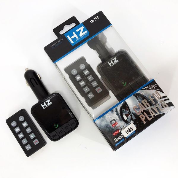 Трансмітер/модулятор H86BT, FM модулятор з bluetooth, FM трансмітер в машину, Якісний фм модулятор 00016808 фото