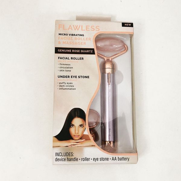 Массажер ролик электрический для лица Facial Roller Massager. Цвет: бежевый 00014448 фото