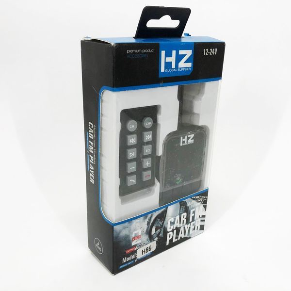 Трансмітер/модулятор H86BT, FM модулятор з bluetooth, FM трансмітер в машину, Якісний фм модулятор 00016808 фото