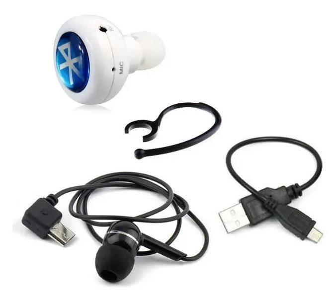 Бездротові стерео навушники AirBeats Bluetooth mini 4.0 Stereo Headset White блютуз гарнітура 00023899 фото