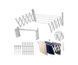 Сушилка для одежды настенная раздвижная SKLM-3 (80*70*26.5) 00012926 фото 3