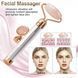 Массажер ролик электрический для лица Facial Roller Massager. Цвет: бежевый 00014448 фото 16