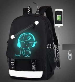 Рюкзак Senkey & Style Music з USB світиться в темряві 00013130 фото