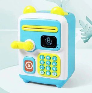 Електронна скарбничка-сейф із кодовим замком Face Recognition Money BOX 00016512 фото