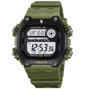 Часы наручные мужские SKMEI 6212/2126AG, Часы наручные электронные тактические, Водостойкие часы 00022116 фото