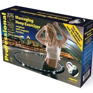 Массажный спортивный обруч hula hoop professional для похудения 00015640 фото