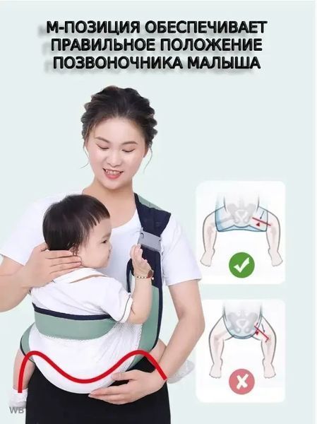 Дихаюча перенесення для новонароджених Слінг Baby Sling 00015943 фото