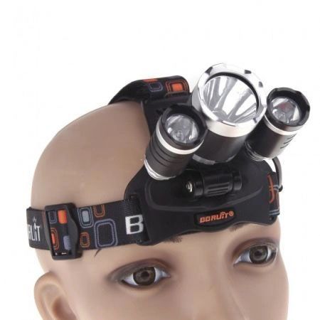 Фонарь Police 3000-T6+2XPE (2х18650, 5 режимов, Zoom, 1500 люмен), Налобный фонарь с линзой 00022887 фото