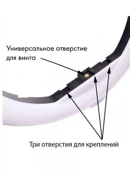 Кільцева LED лампа YQ-320B (30см) з утримувачем телефону для бьюті селфі зйомки Ring Light 00023747 фото