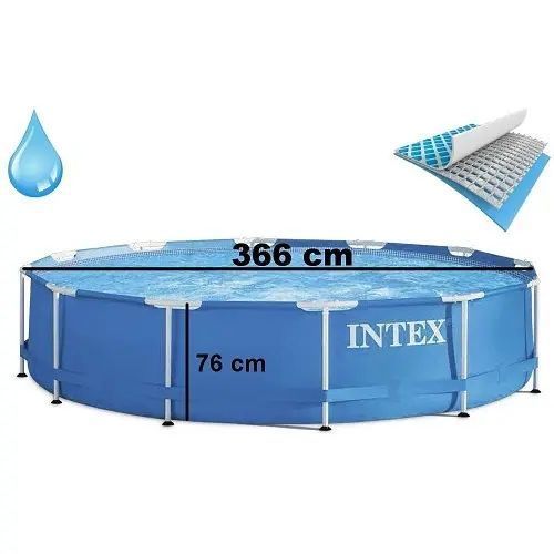 Каркасний басейн Intex 28210 (366х76 см) адаптер для зливу води 00013716 фото