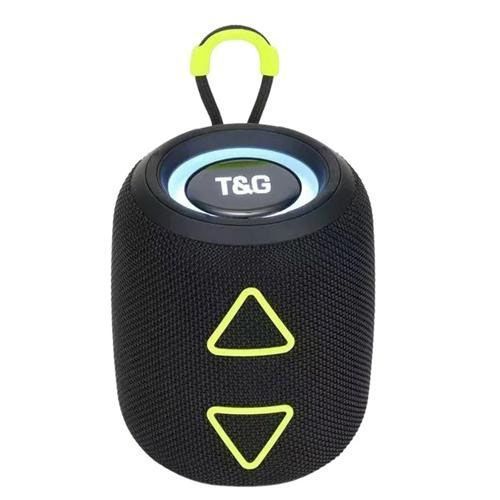 Портативна колонка TG655 5W з RGB підсвічуванням та ремінцем, Bluetooth колонка для вулиці. Колір: чорний 00017235 фото