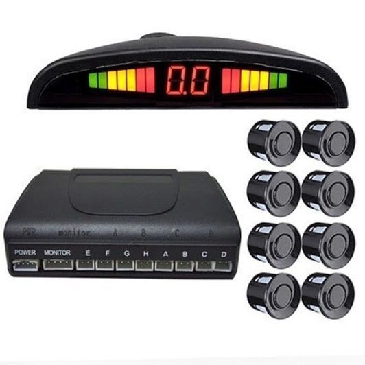 Парктроник (парковочный радар) Assistant Parking Sensor, 8 черных датчиков 00017035 фото