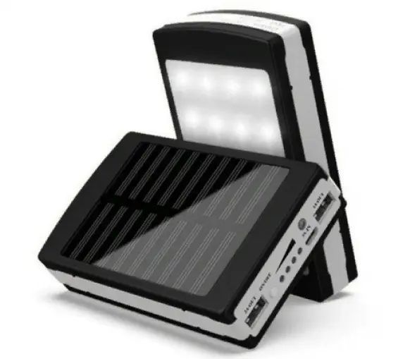 Мобільна зарядка POWER BANK Metal+LED Solar 90000mah 00017905 фото