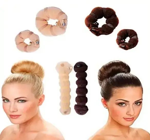 Валики на кнопках для создания объёмной причёски "Hot buns" 00021462 фото