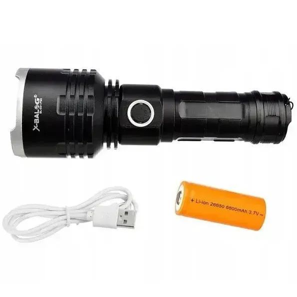 Фонарь X-Balog BL-531-P90 1х26650 8800mah USB/microUSB/ 3хААА R3 функция Power Bank 00023086 фото