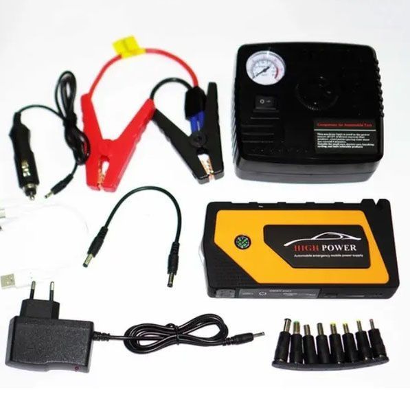 Пусковое устройство с компрессором для авто Jump Starter 99800mAh 00017050 фото