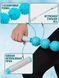 Ролик массажный для йоги массажер для спины валик для фитнеса Massage stick AND 5284 (Шарики 3 шт) 00015026 фото 3