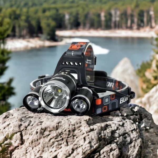 Фонарь Police 3000-T6+2XPE (2х18650, 5 режимов, Zoom, 1500 люмен), Налобный фонарь с линзой 00022887 фото