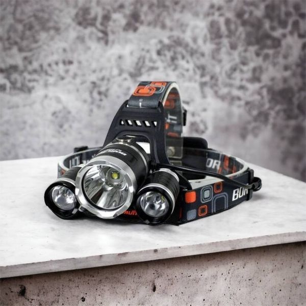 Фонарь Police 3000-T6+2XPE (2х18650, 5 режимов, Zoom, 1500 люмен), Налобный фонарь с линзой 00022887 фото