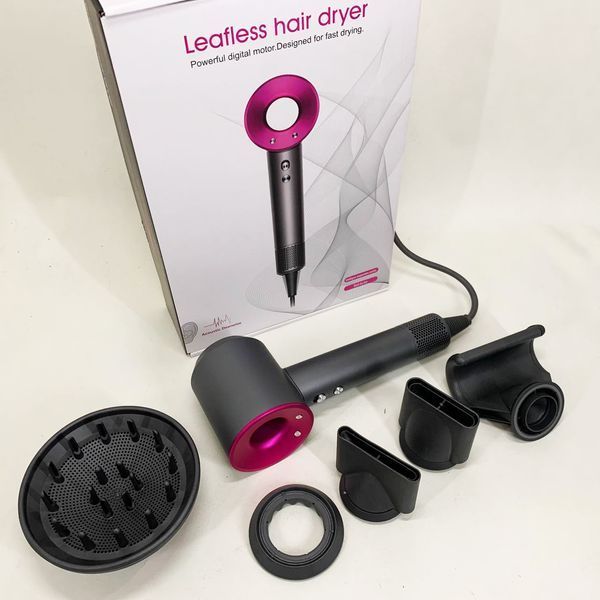 Фен Super Hair Dryer с 5 насадками для быстрой сушки и укладки волос 00014975 фото