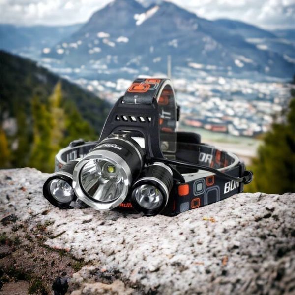 Фонарь Police 3000-T6+2XPE (2х18650, 5 режимов, Zoom, 1500 люмен), Налобный фонарь с линзой 00022887 фото