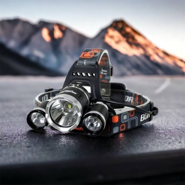 Фонарь Police 3000-T6+2XPE (2х18650, 5 режимов, Zoom, 1500 люмен), Налобный фонарь с линзой 00022887 фото