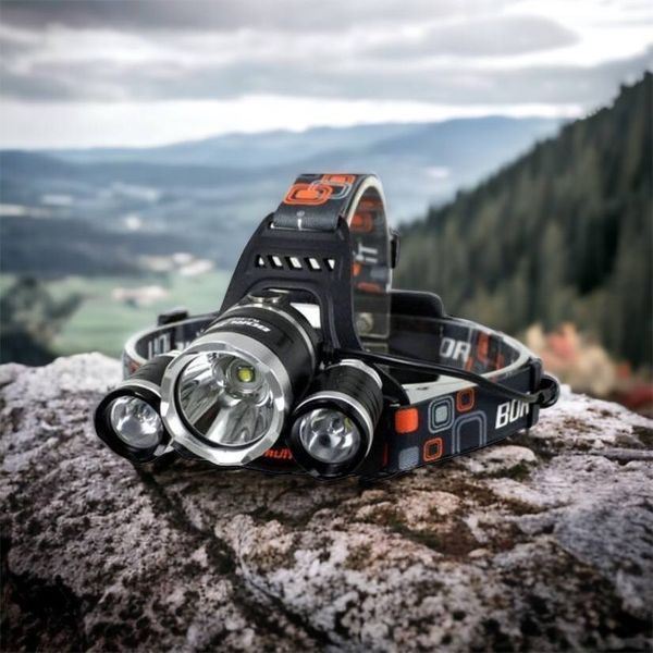 Фонарь Police 3000-T6+2XPE (2х18650, 5 режимов, Zoom, 1500 люмен), Налобный фонарь с линзой 00022887 фото