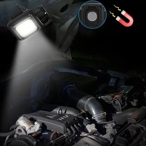 Багатофункціональний акумуляторний LED ліхтарик-брелок 00023130 фото